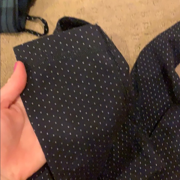 Black lululemon pants with small white polka dots - Picture 2 of 4